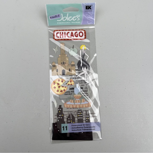 NWT A Touch of Jolee’s Chicago Dimensional Sticker Set - Picture 2 of 6
